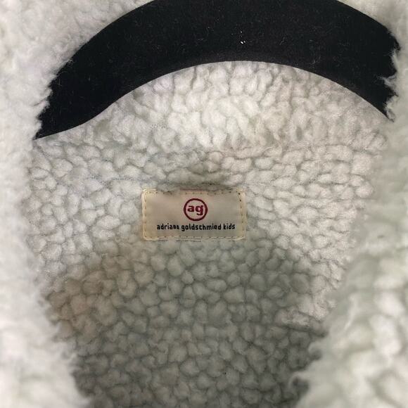 AG Adriano Goldschmied Kids Blue Sherpa Lined Denim Jacket Size M - Picture 4 of 11